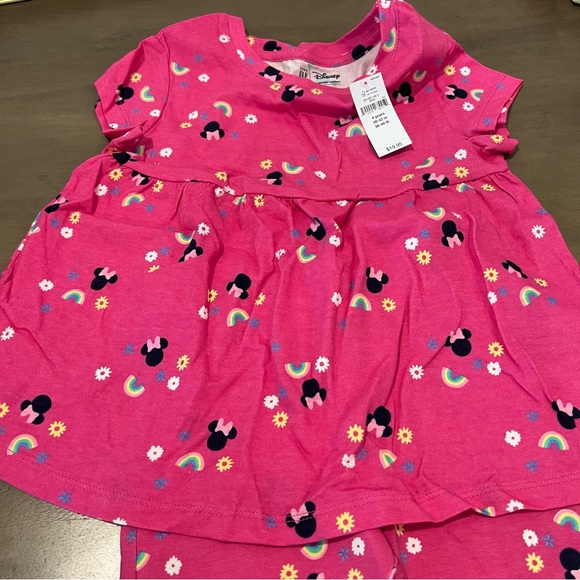 Baby Gap Minnie Mouse Rainbow Flowers Set NWT - Picture 4 of 12